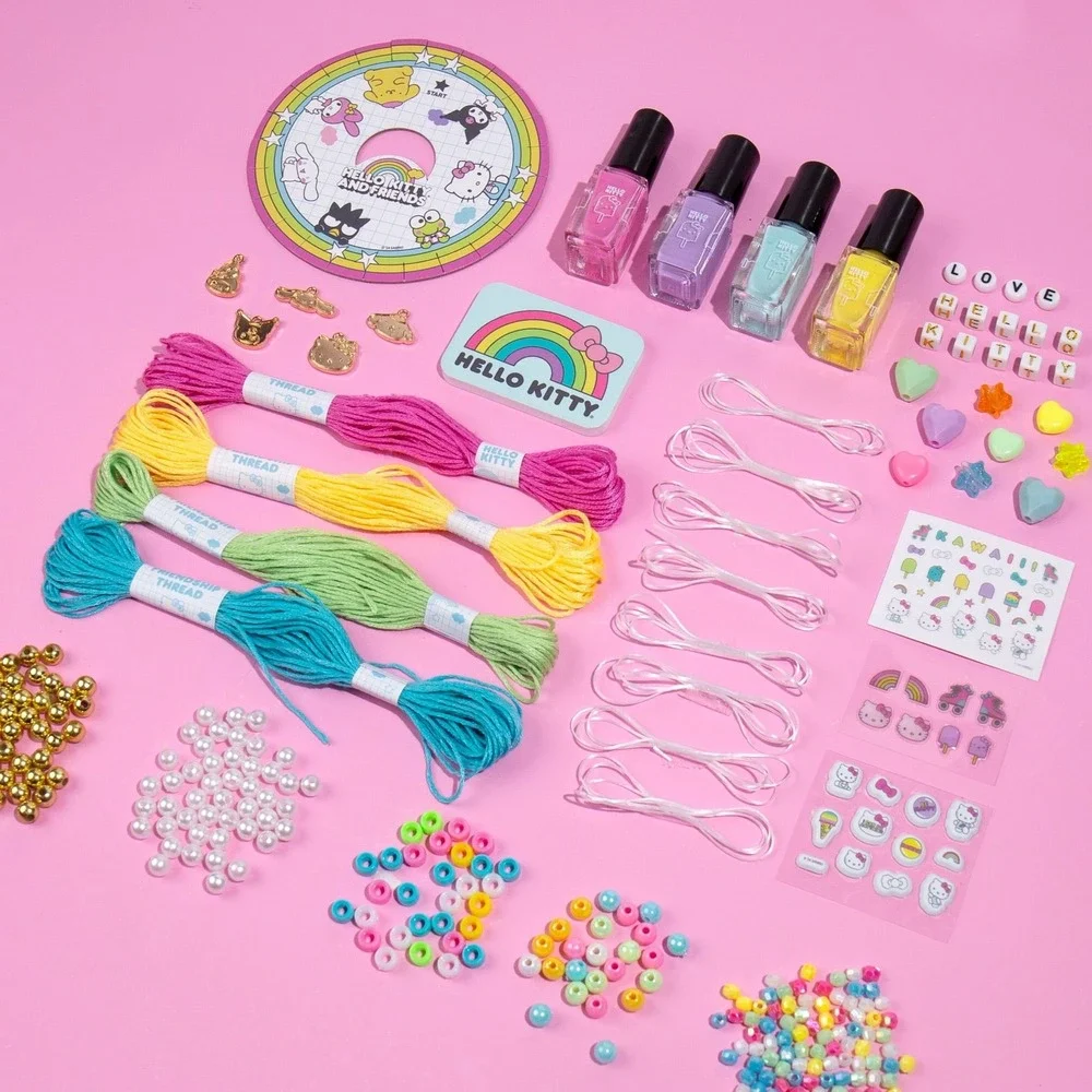 Hello Kitty & Friends 24 Day Advent Calendar Jewelry Making Nail Polish Set NEW
